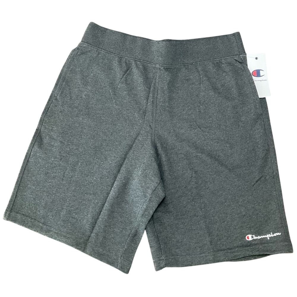 Champion Men’s Athletic Shorts Terry Fleece Gray Back Pocket Size XL NWT